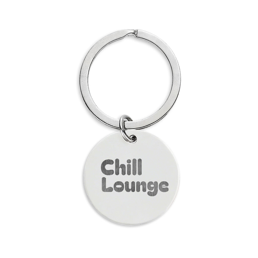 Round Stainless Steel Keychain