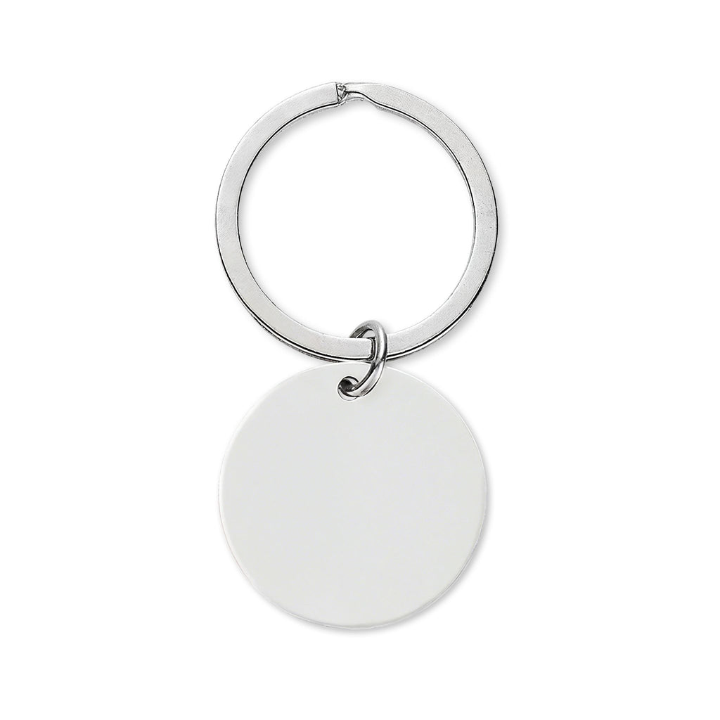 Round Stainless Steel Keychain