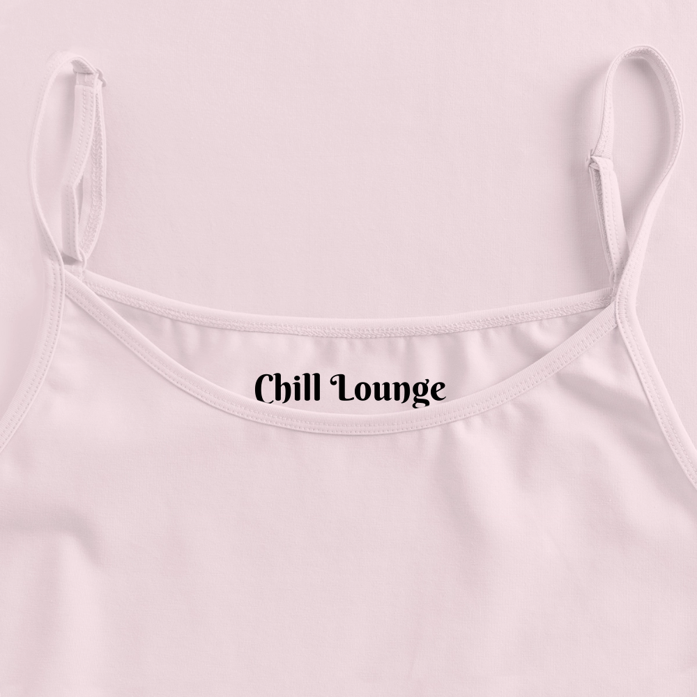 Chill Lounge Spaghetti top - powder pink
