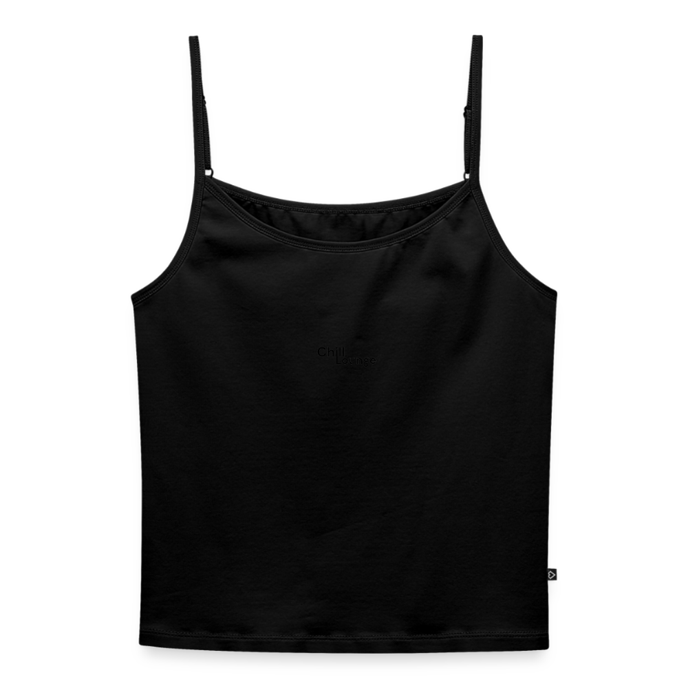 Chill Lounge Spaghetti top - black
