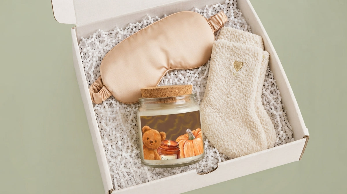 Chill Lounge Wohlfühl-Geschenkset mit Schlafmaske & Kuschelsocken